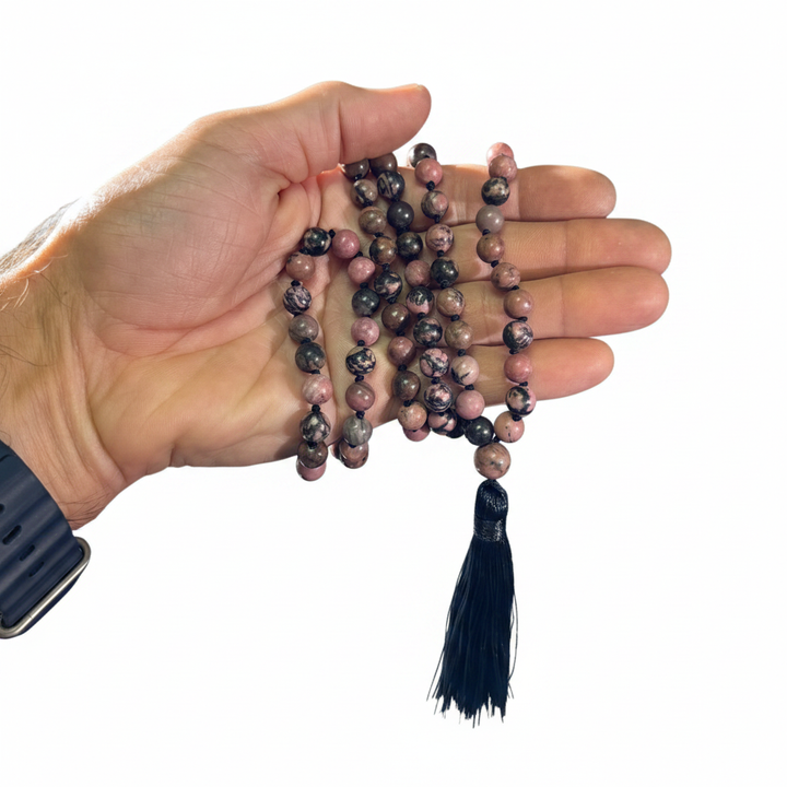 Rhodonite Mala - Hand