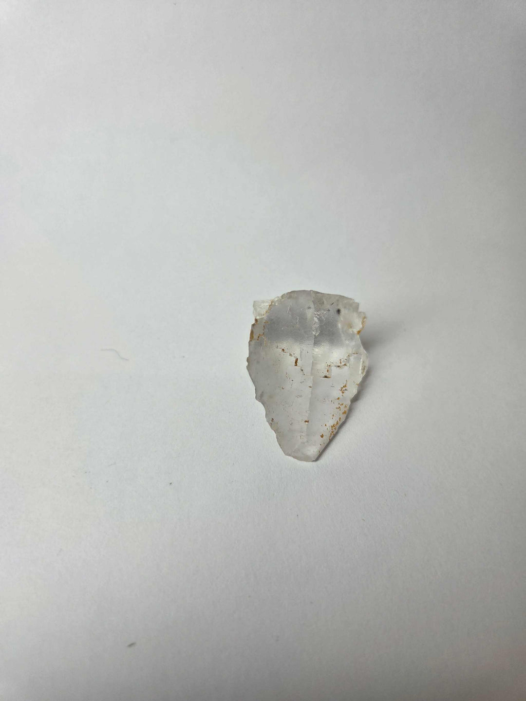 Clear Fluorite specimen weighing 0.64 oz with peak clarity and UV-reactive purple glow for spiritual and meditation use
