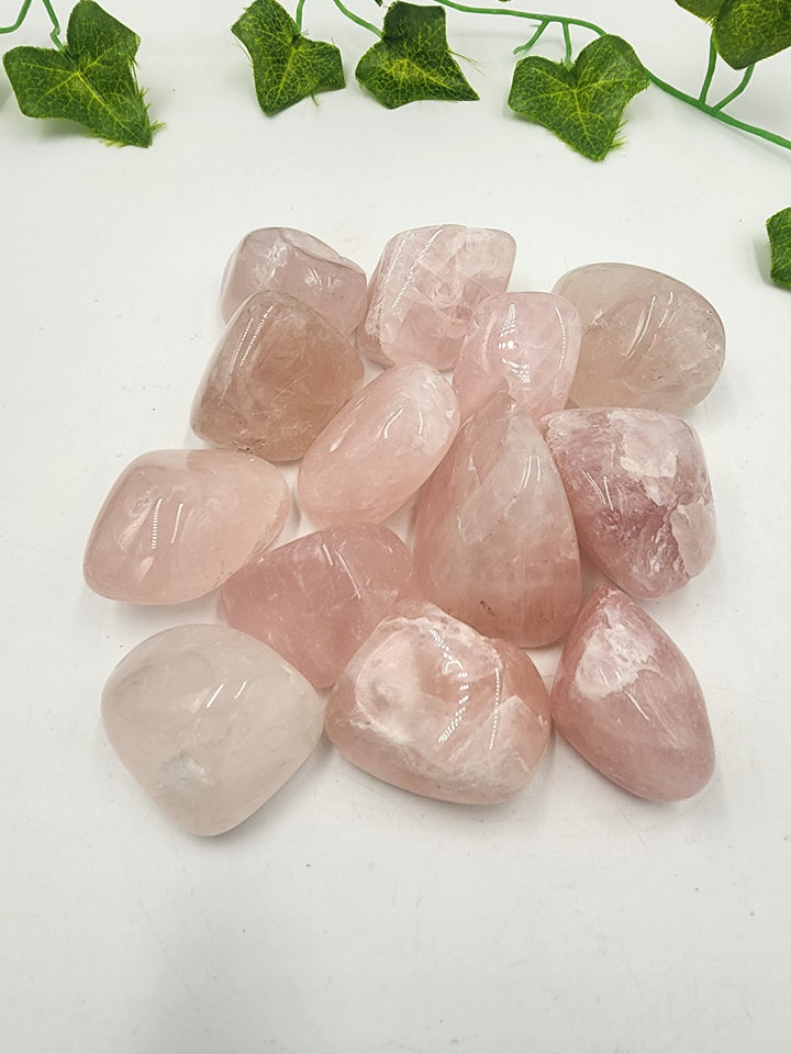 Rose Quartz Tumbled Palm Stone