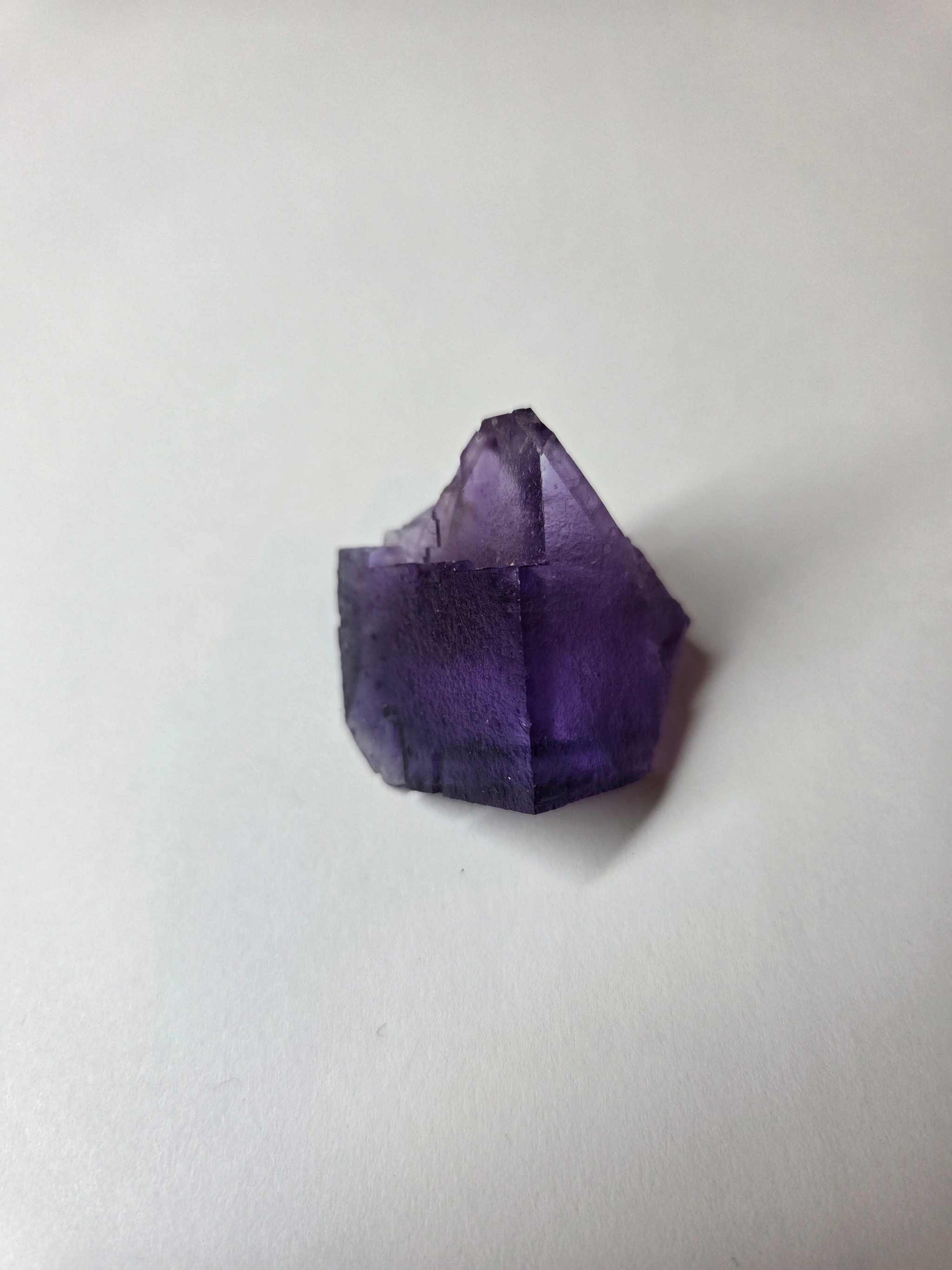 Purple fluorite specimen crystal for intuition and mental clarity weighing .96 oz