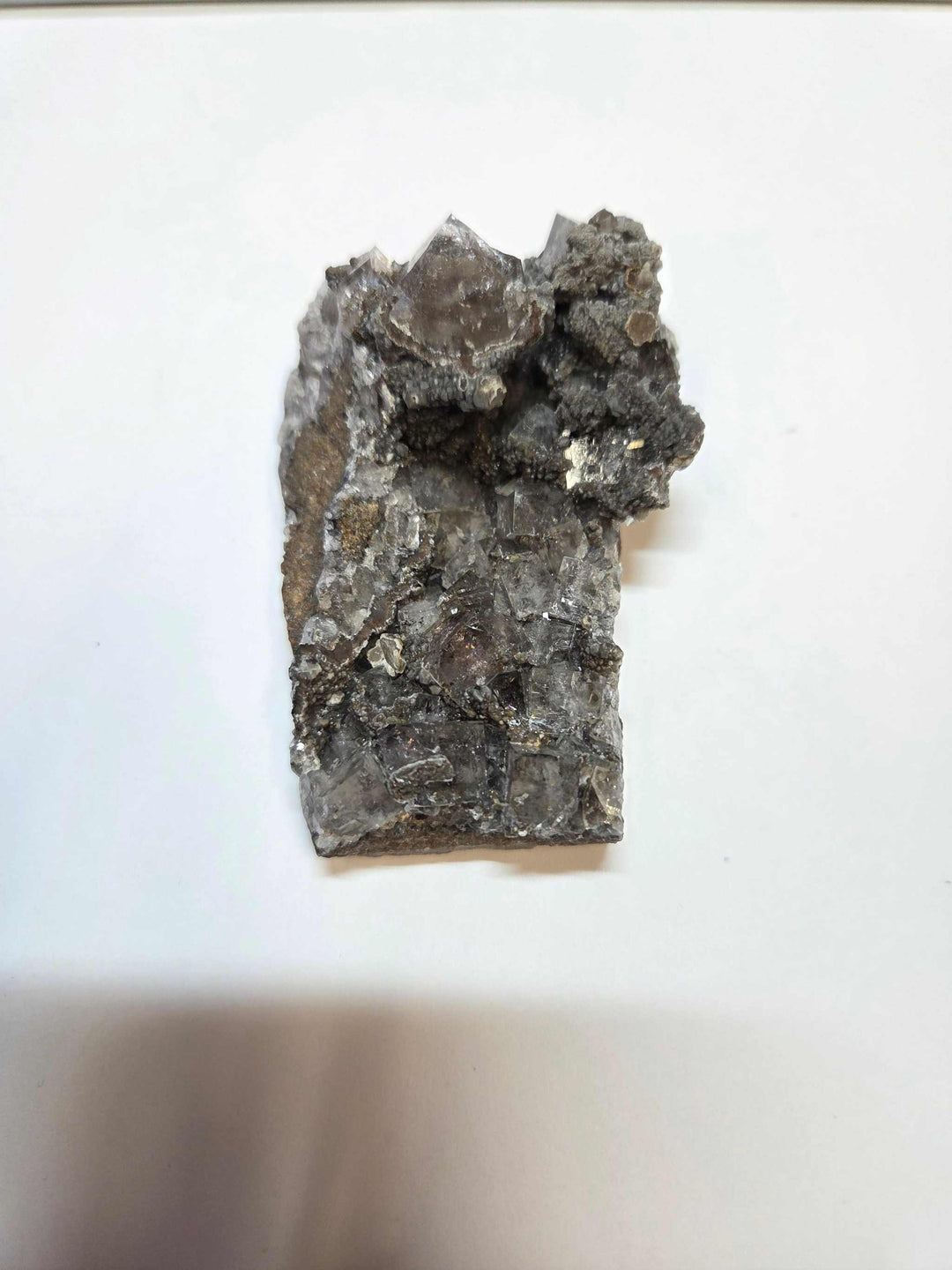Clear Fluorite Specimen with translucent crystalline structure and natural rough texture