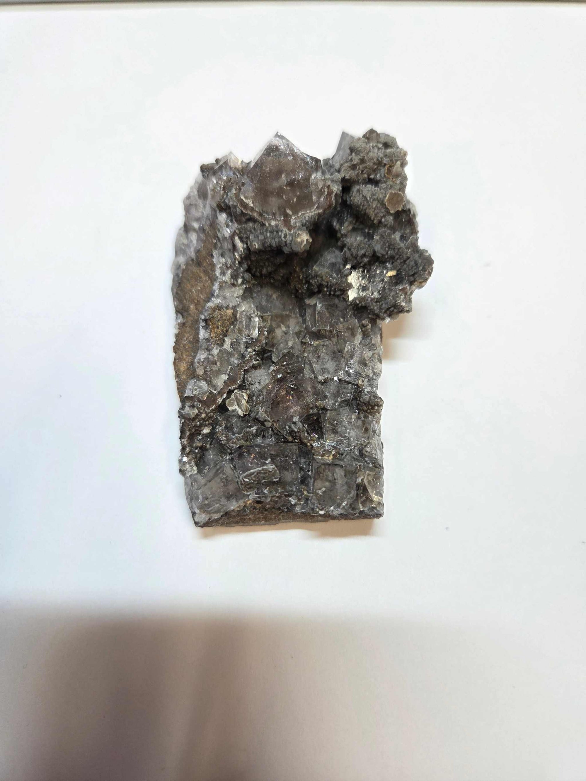 Clear Fluorite Specimen with translucent crystalline structure and natural rough texture