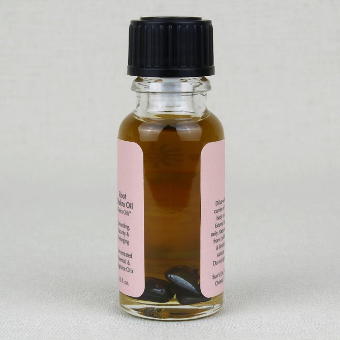 Root Chakra Oil — back label