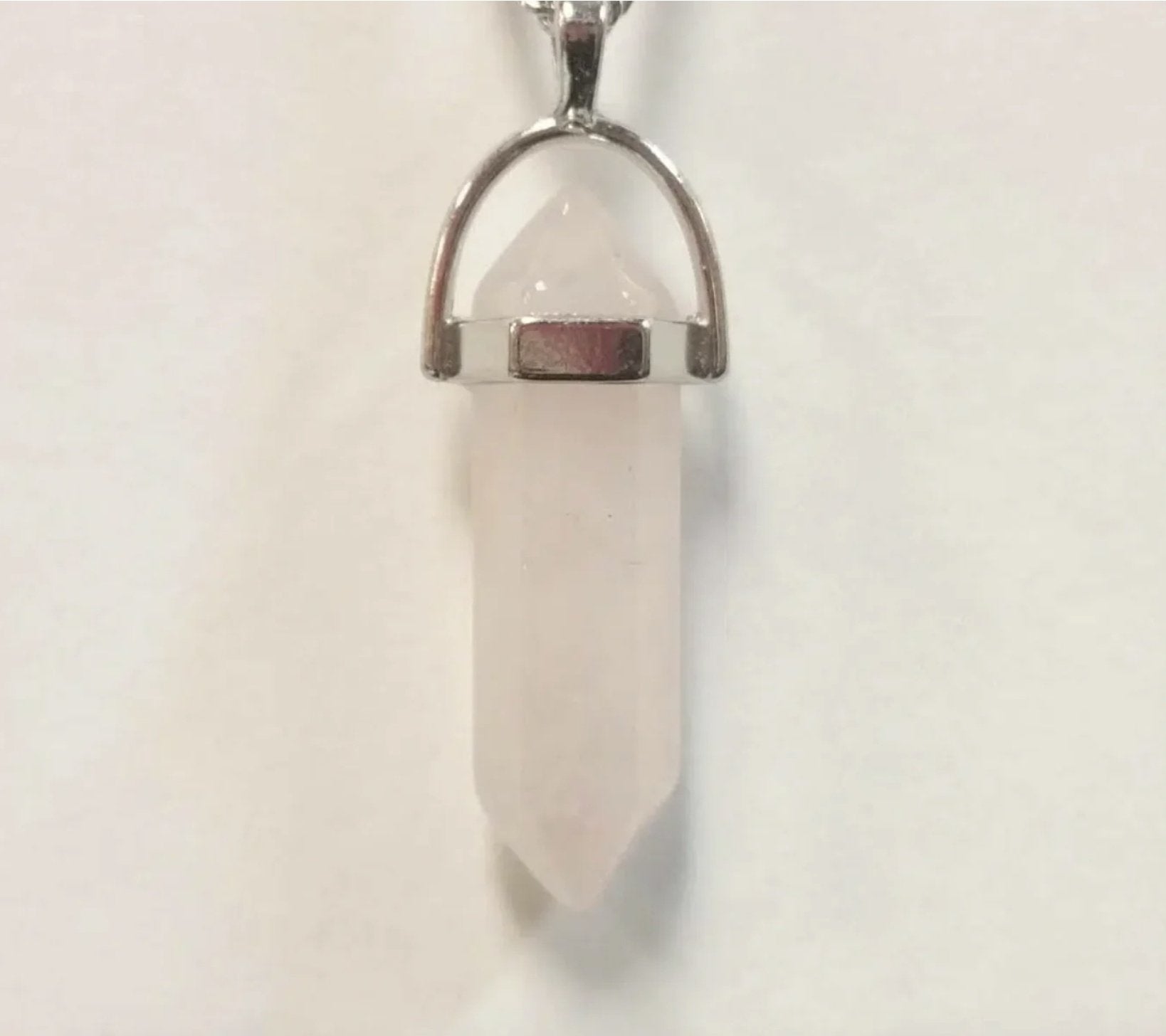 Rose Quartz Bullet Point Necklace - Sacred Crystals Chains and Necklaces