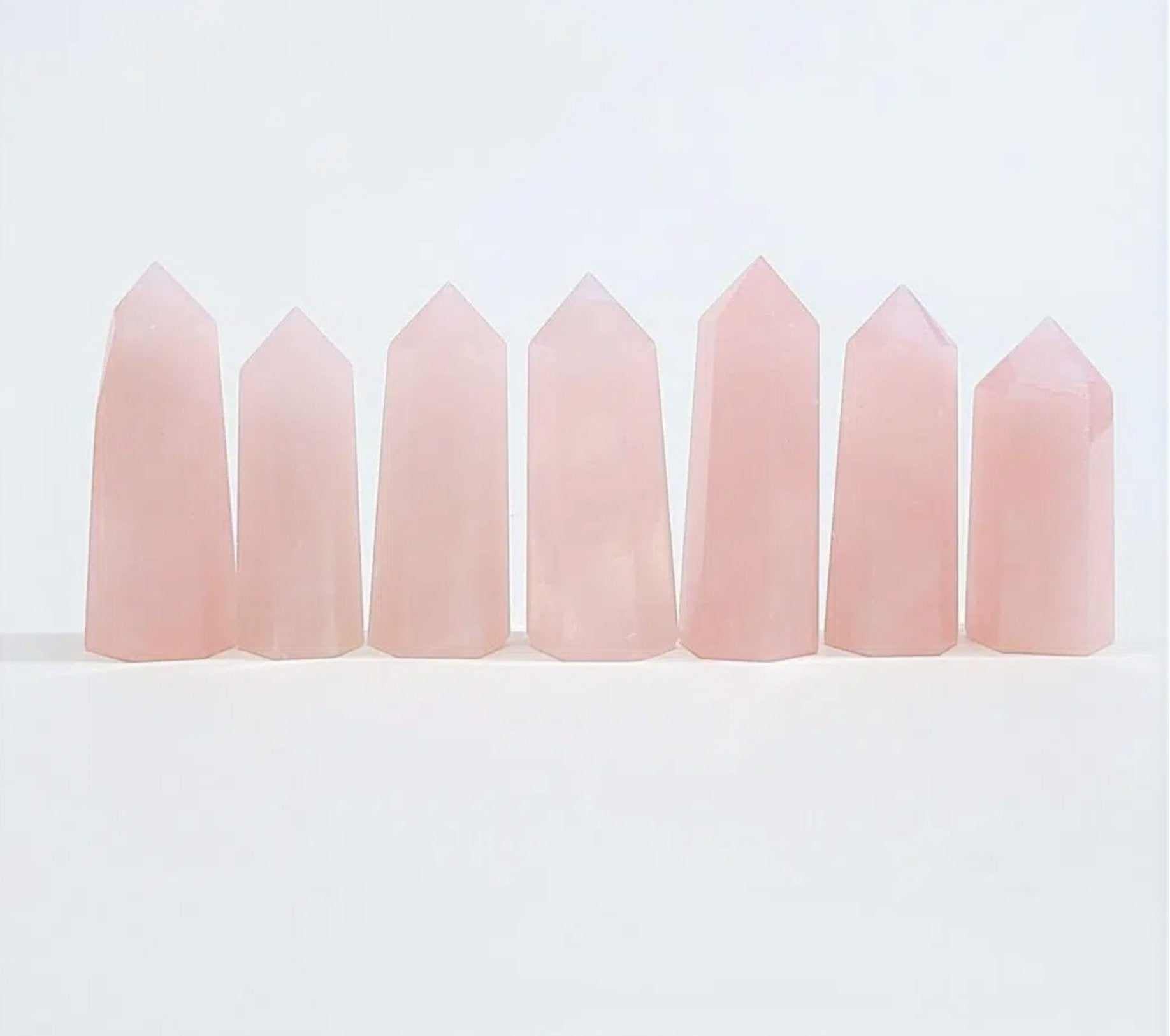 Rose Quartz Destiny Tower - Sacred Crystals Rose Quartz