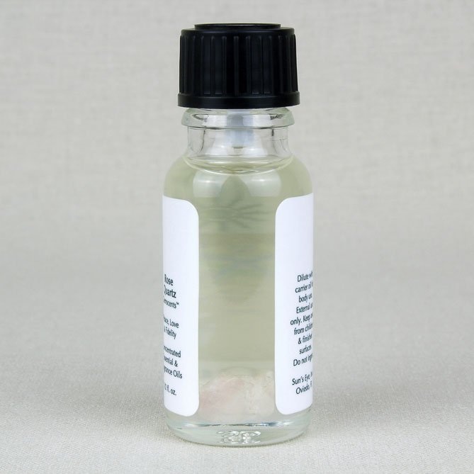Rose Quartz Oil — back label