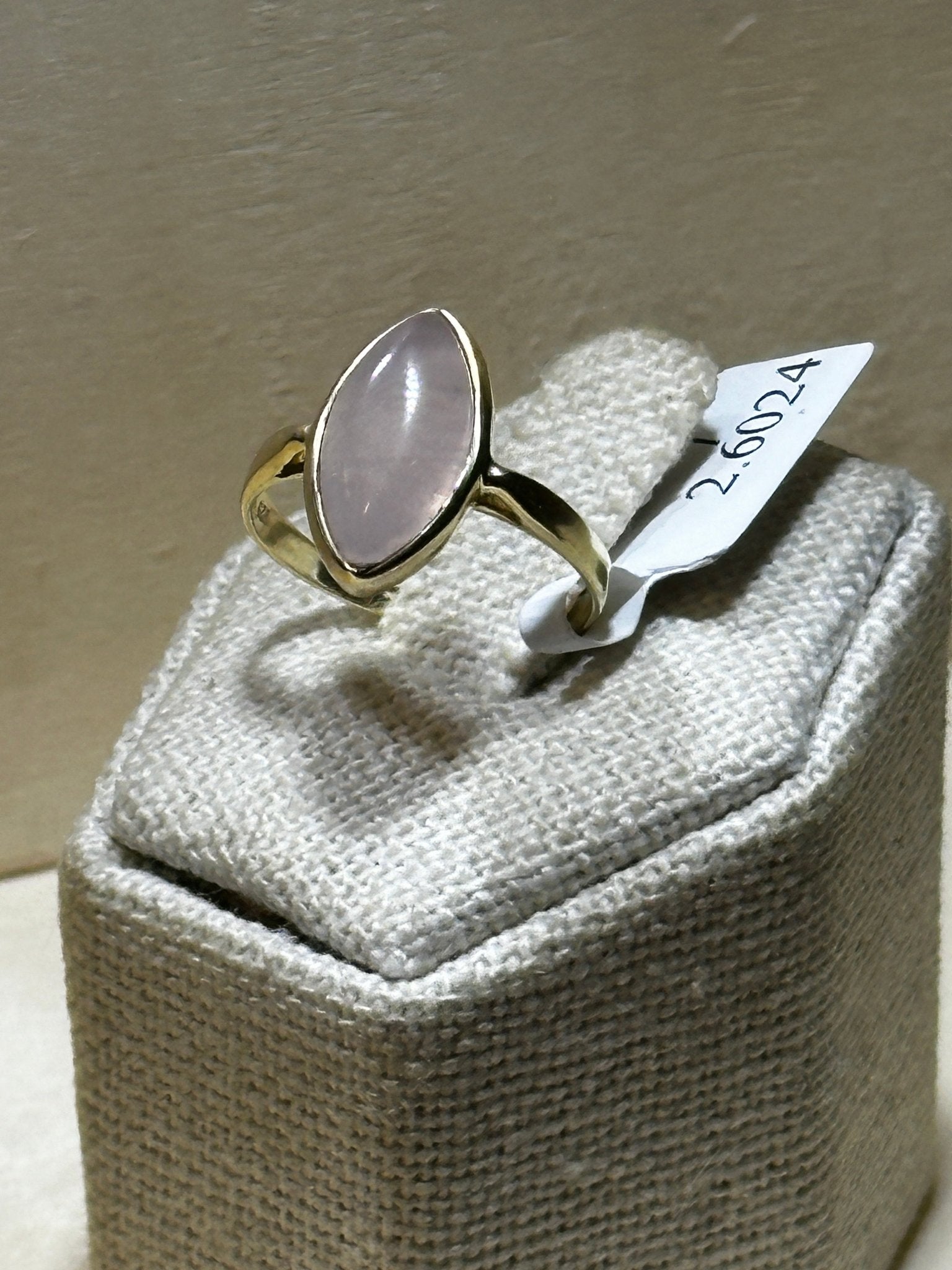 Rose Quartz Ring Size 7 (2.6024) - Sacred Crystals Rings