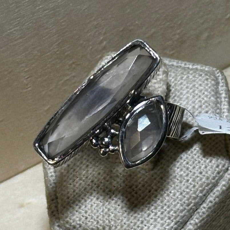 Rose Quartz Ring Size 8 (12.2070) - Sacred Crystals Rings