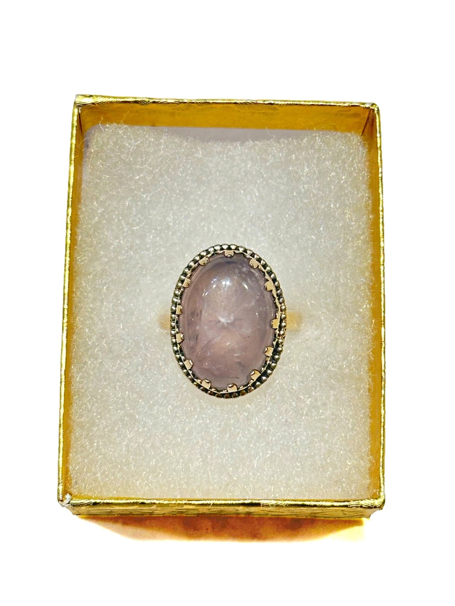 Rose Quartz Ring - Size 8 - “Throned” - Sacred Crystals Rings