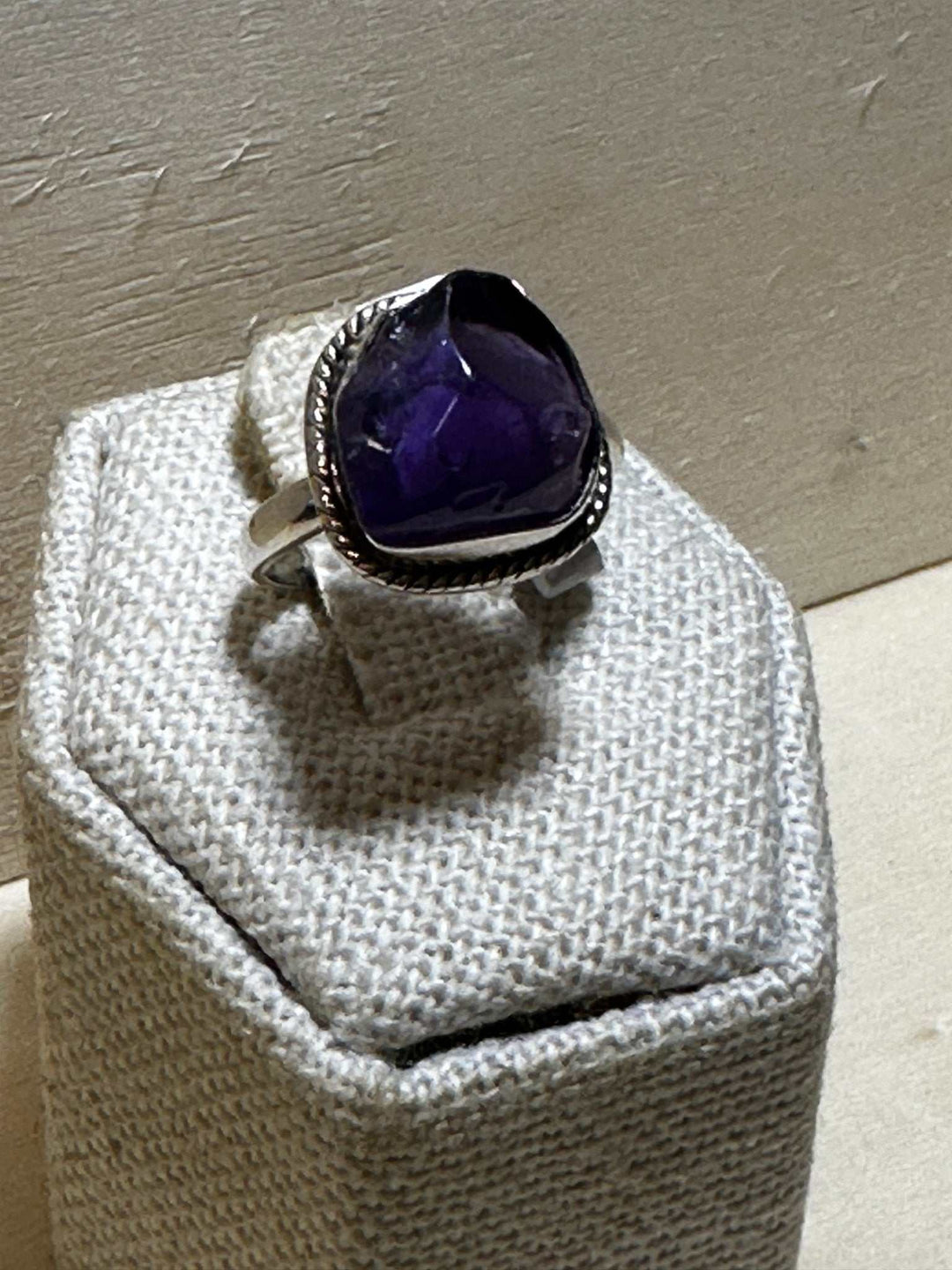 Rough Amethyst Ring Size 6 (04.5026) - Sacred Crystals Rings