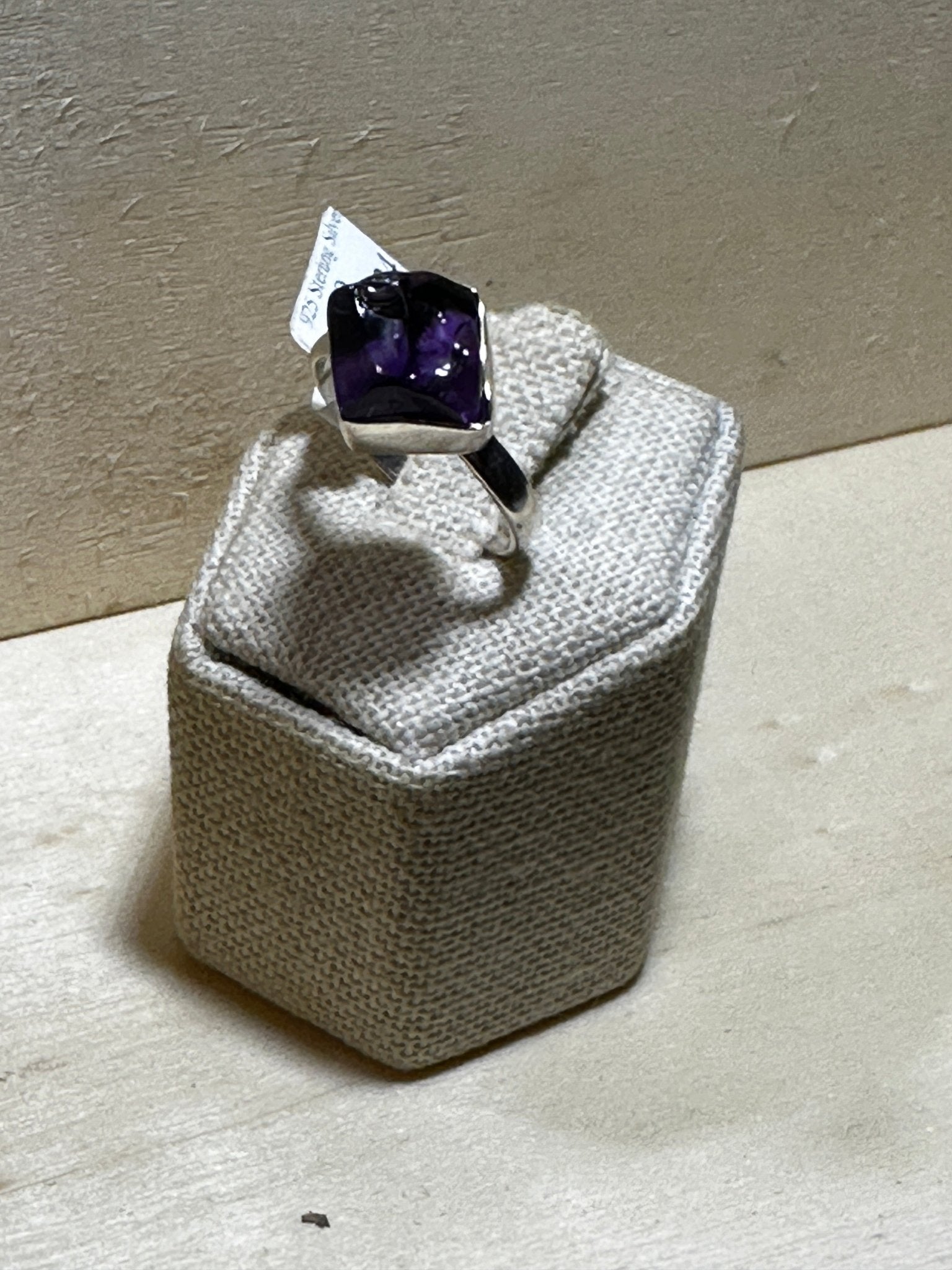 Rough Amethyst Ring Size 9 (03.7024) - Sacred Crystals Rings