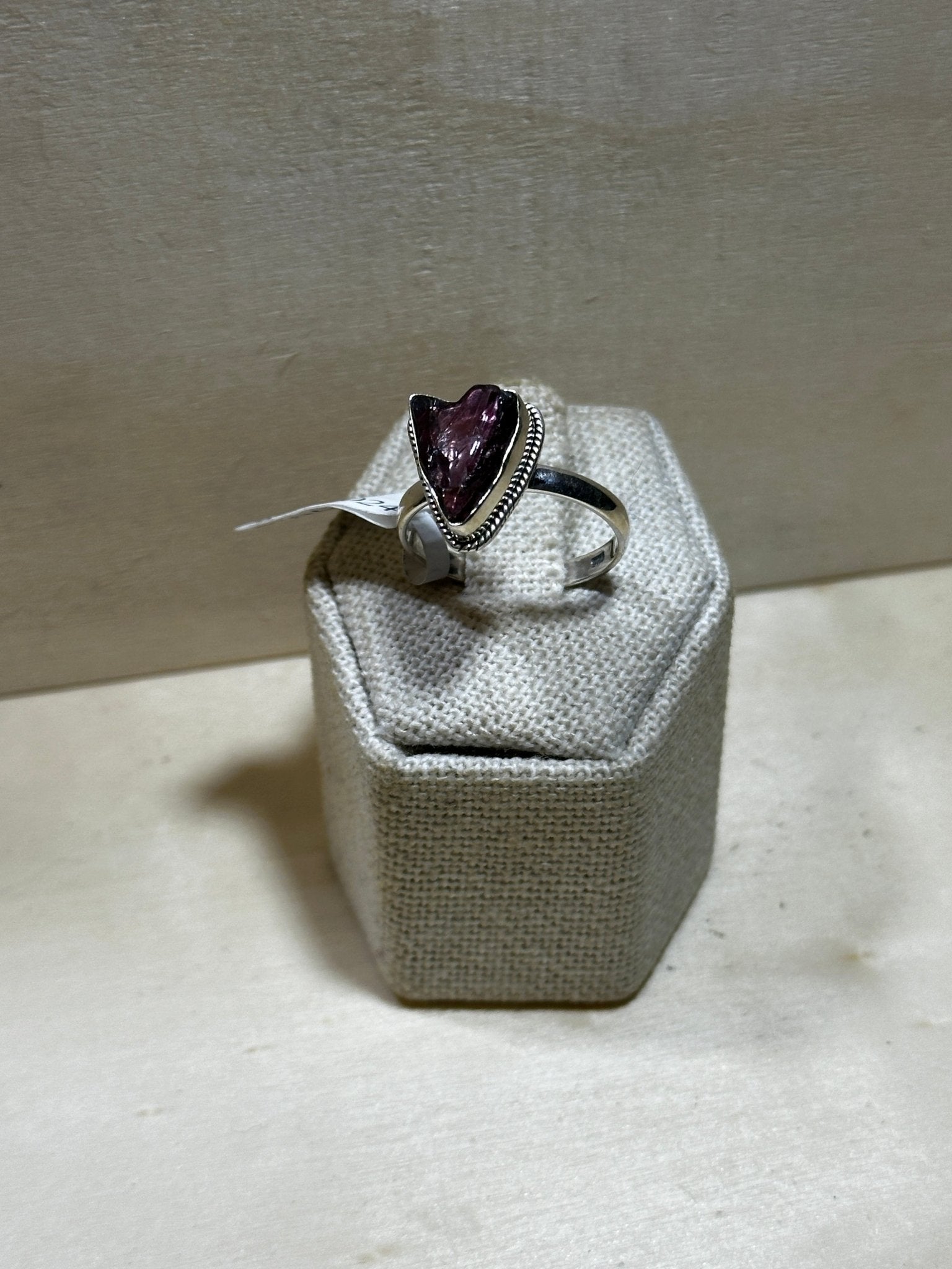 Rough Garnet Ring Size 9 (03.7024) - Sacred Crystals Rings