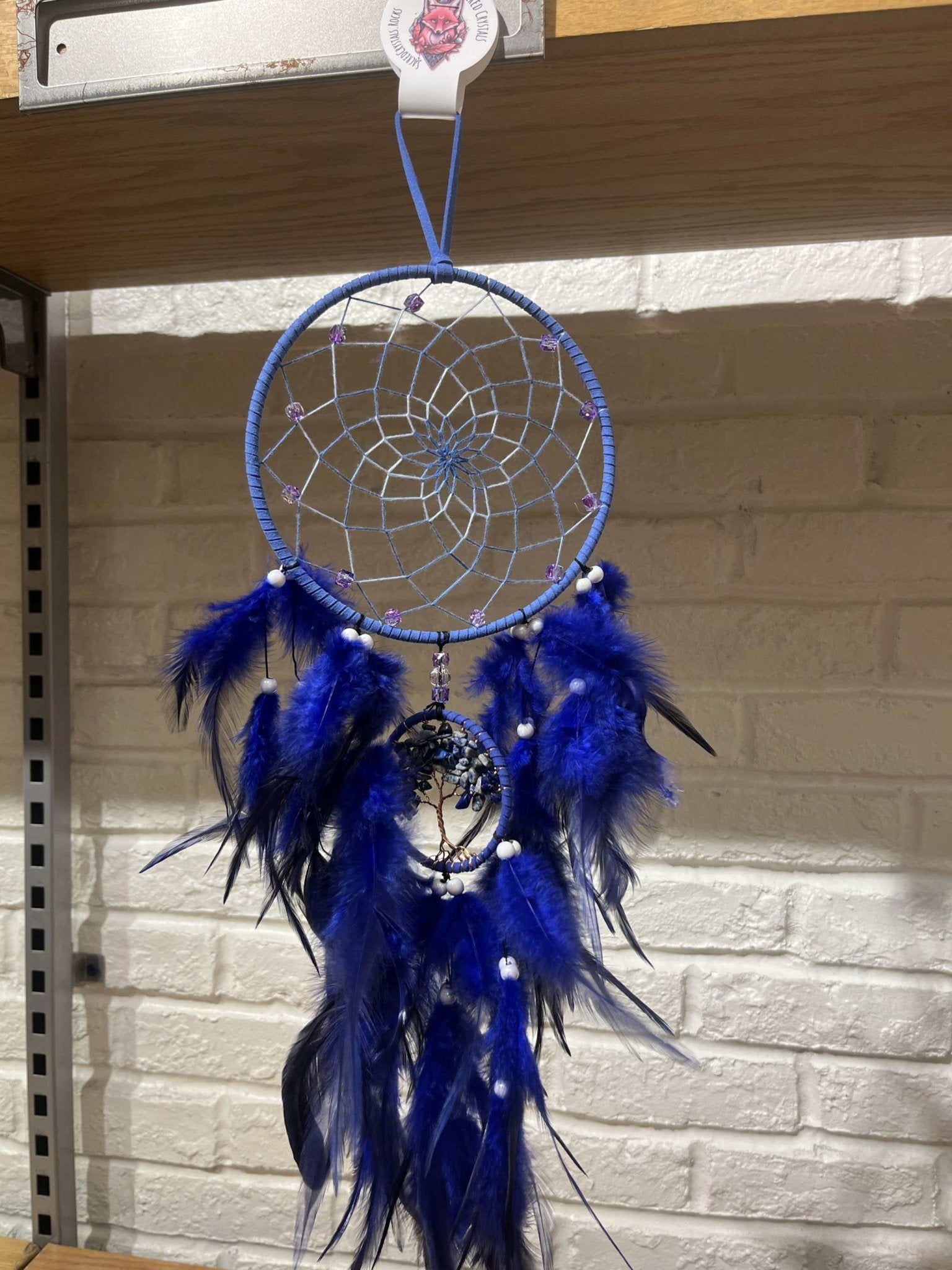 Royal Gem Tree Feather Scape Dreamcatcher - Sacred Crystals Dreamcatchers