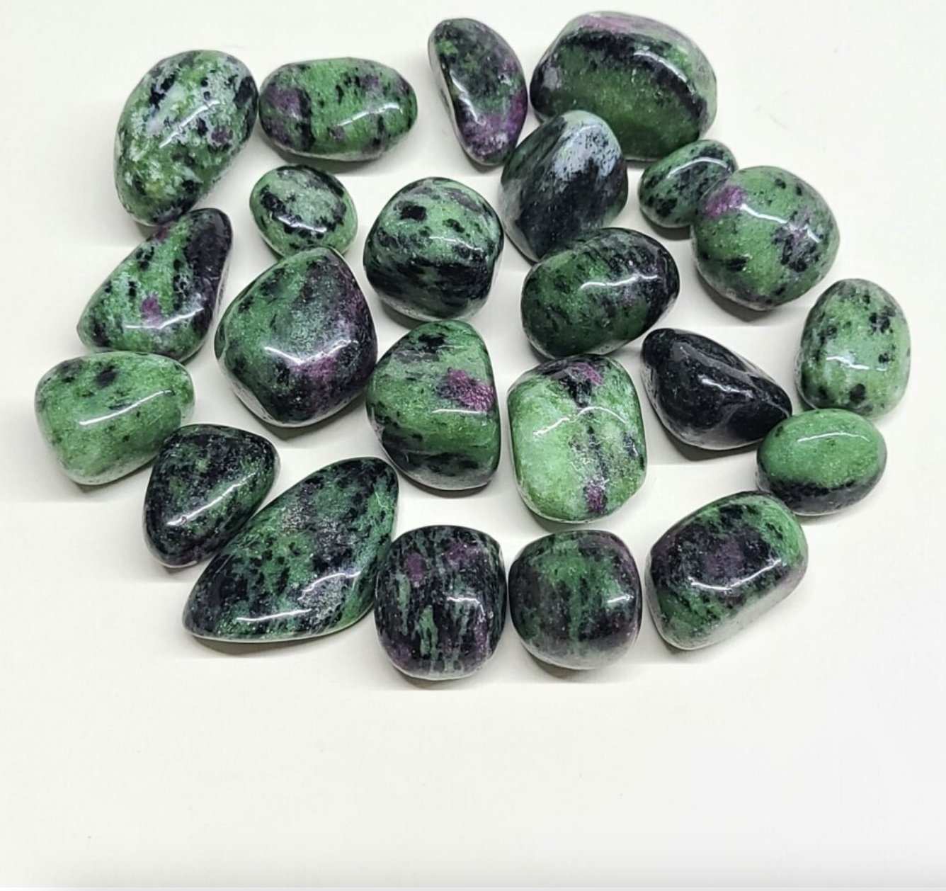 Ruby Zoisite Tumbled Stone - Sacred Crystals Tumbled Stones