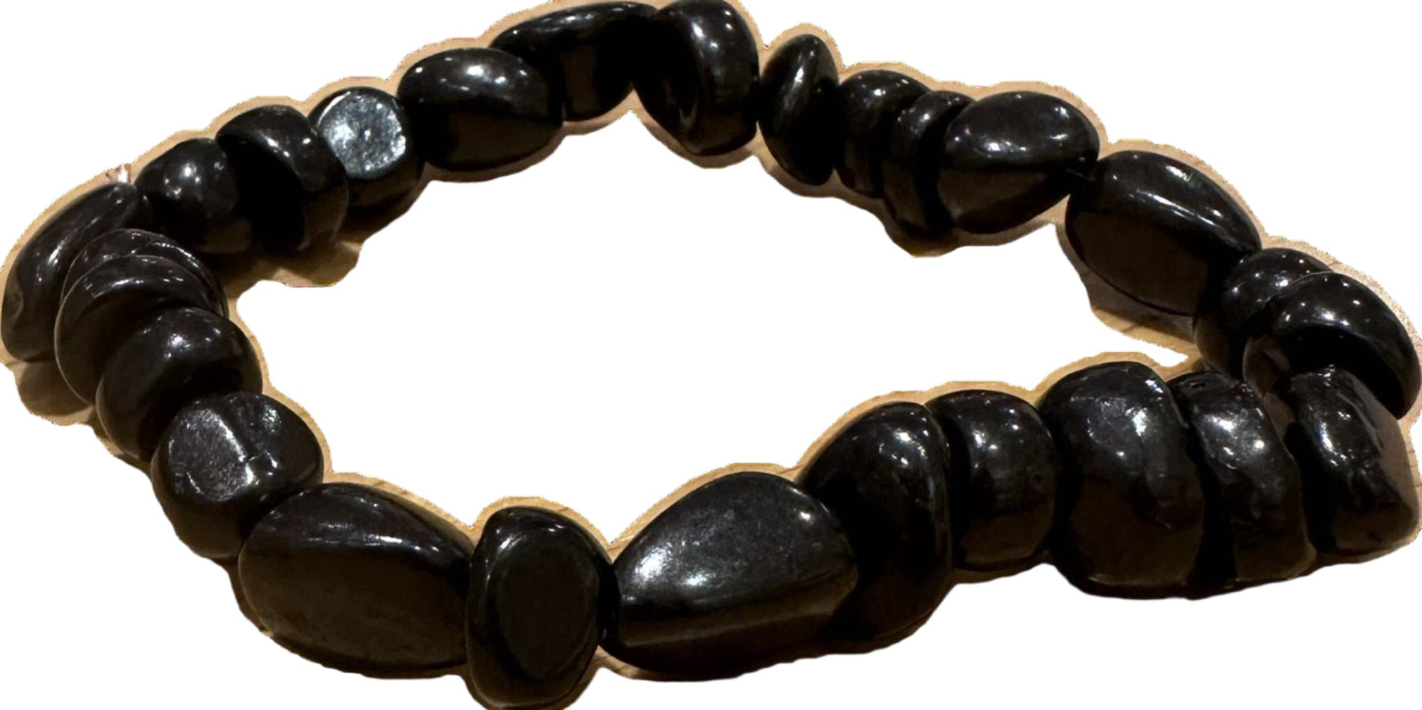 Russian Shungite Natural Shaped Bracelet - Guaranteed Genuine - Sacred Crystals Shungite