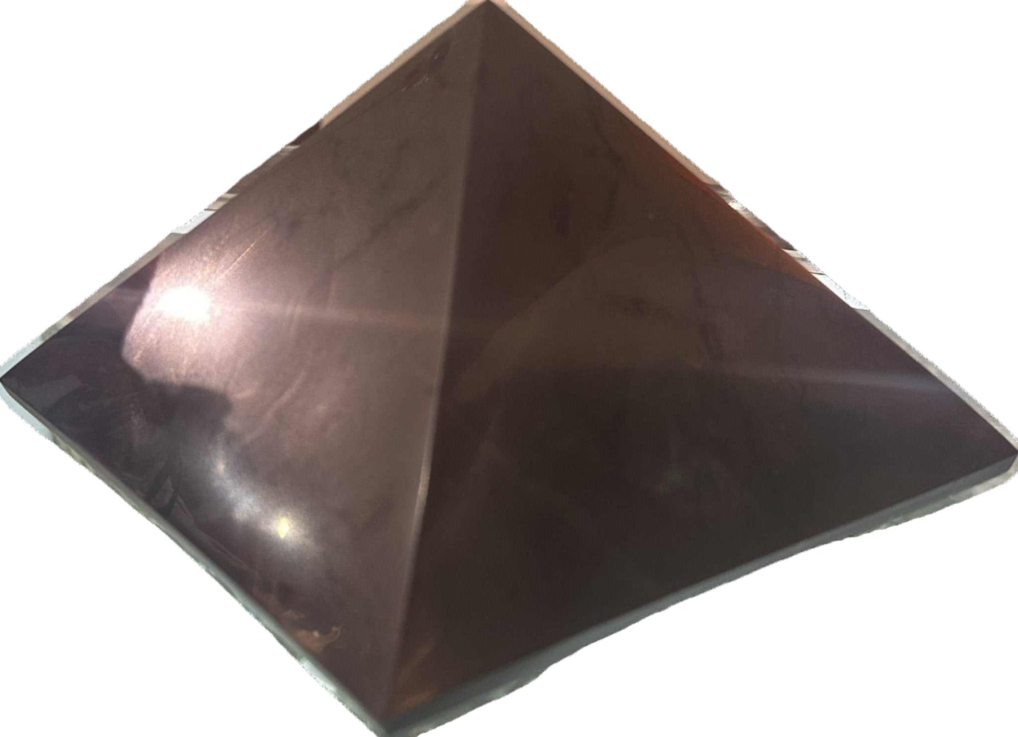 Russian Shungite Pyramid - 6&quot; - Sacred Crystals Shungite