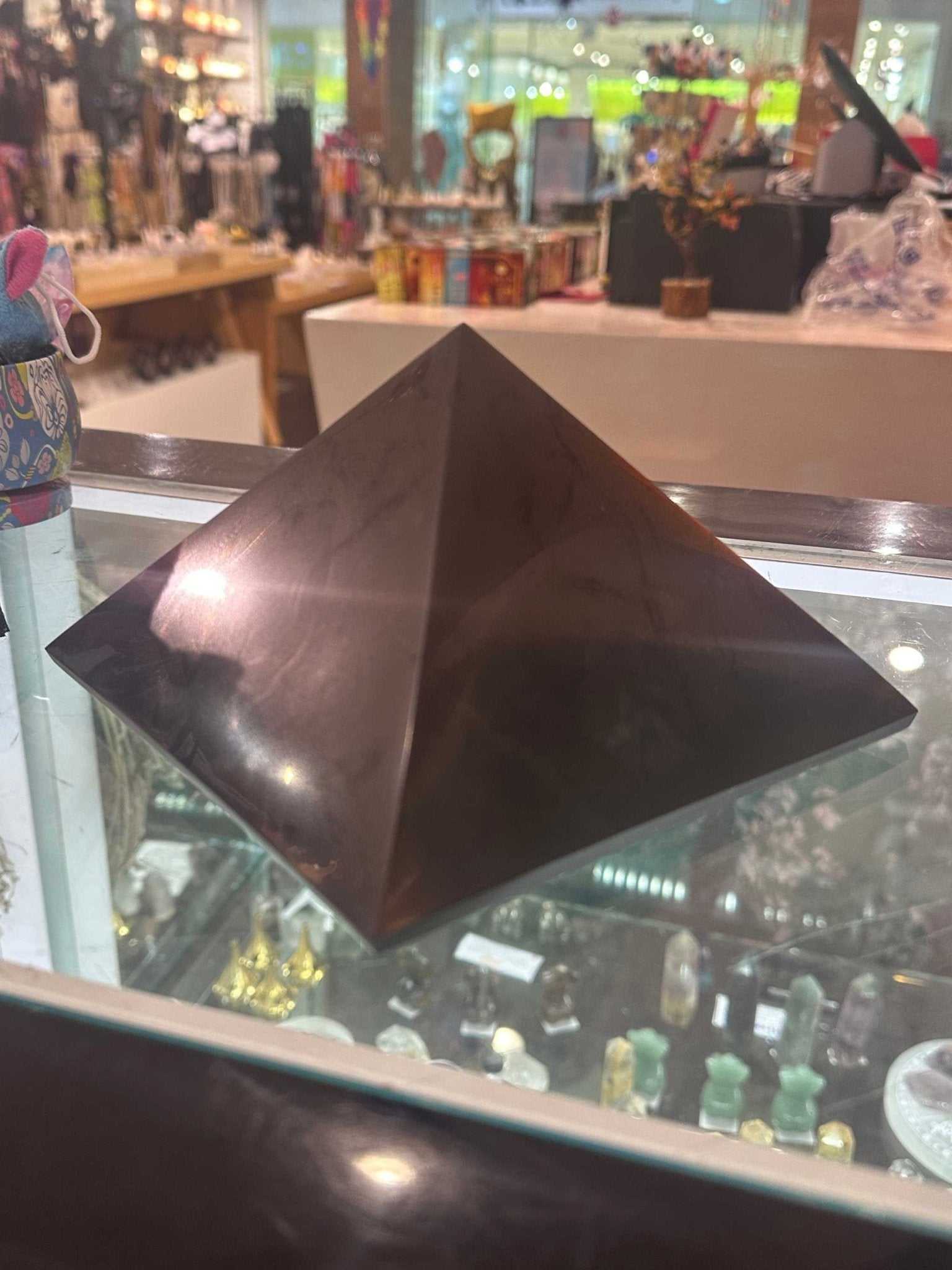 Russian Shungite Pyramid - 6" - Sacred Crystals Shungite