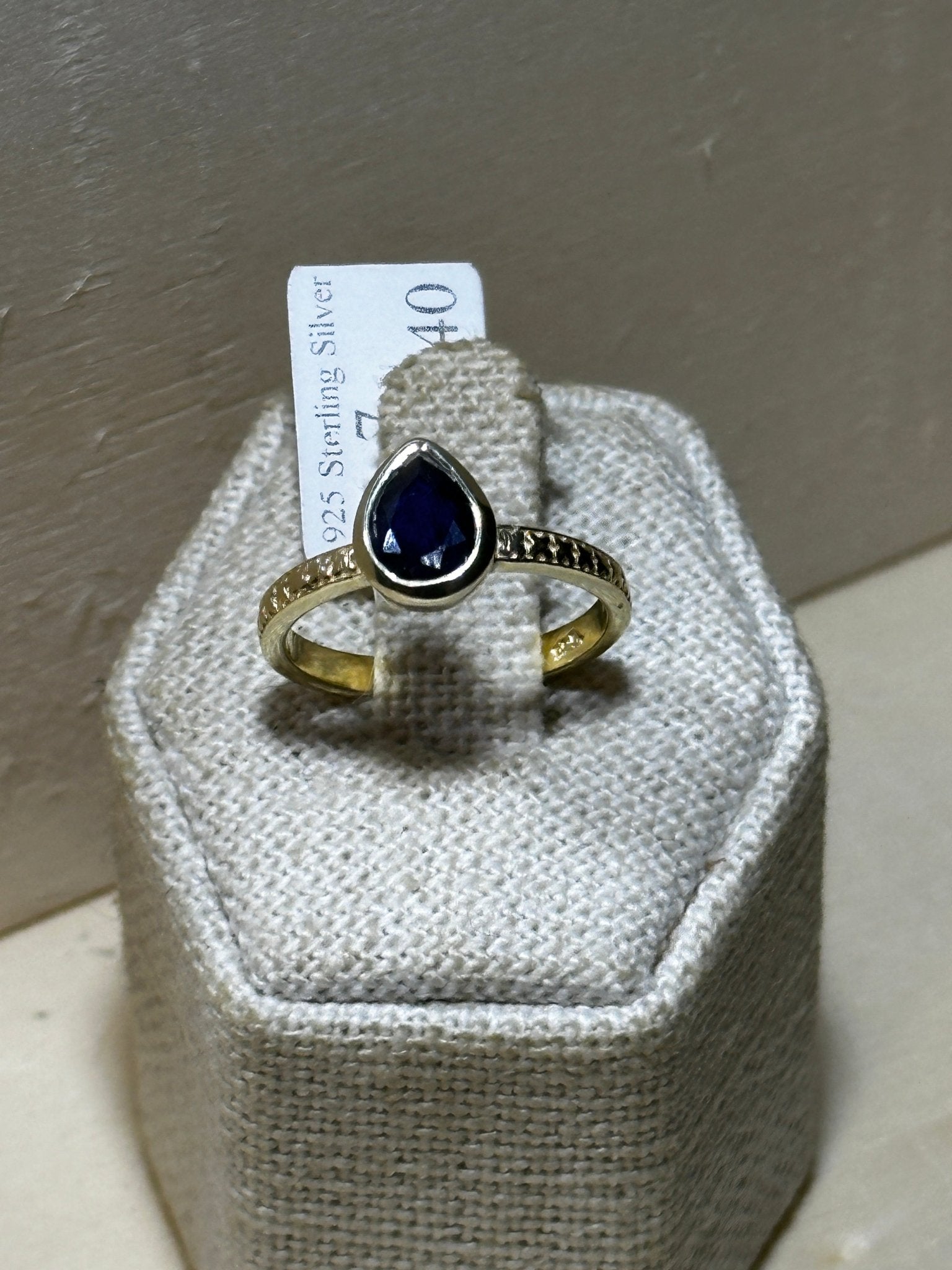 Sapphire Ring Size 7 (02.4040) - Sacred Crystals Rings