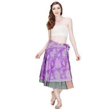 Sari Layered Skirt - Mid Length - Sacred Crystals Apparel