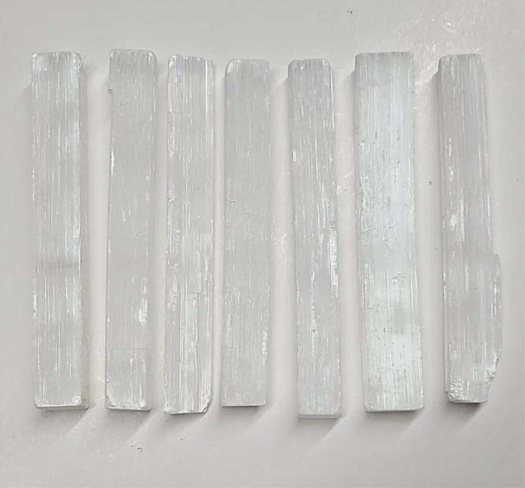 Selenite Stick Rough - Approx 10" - Sacred Crystals Selenite