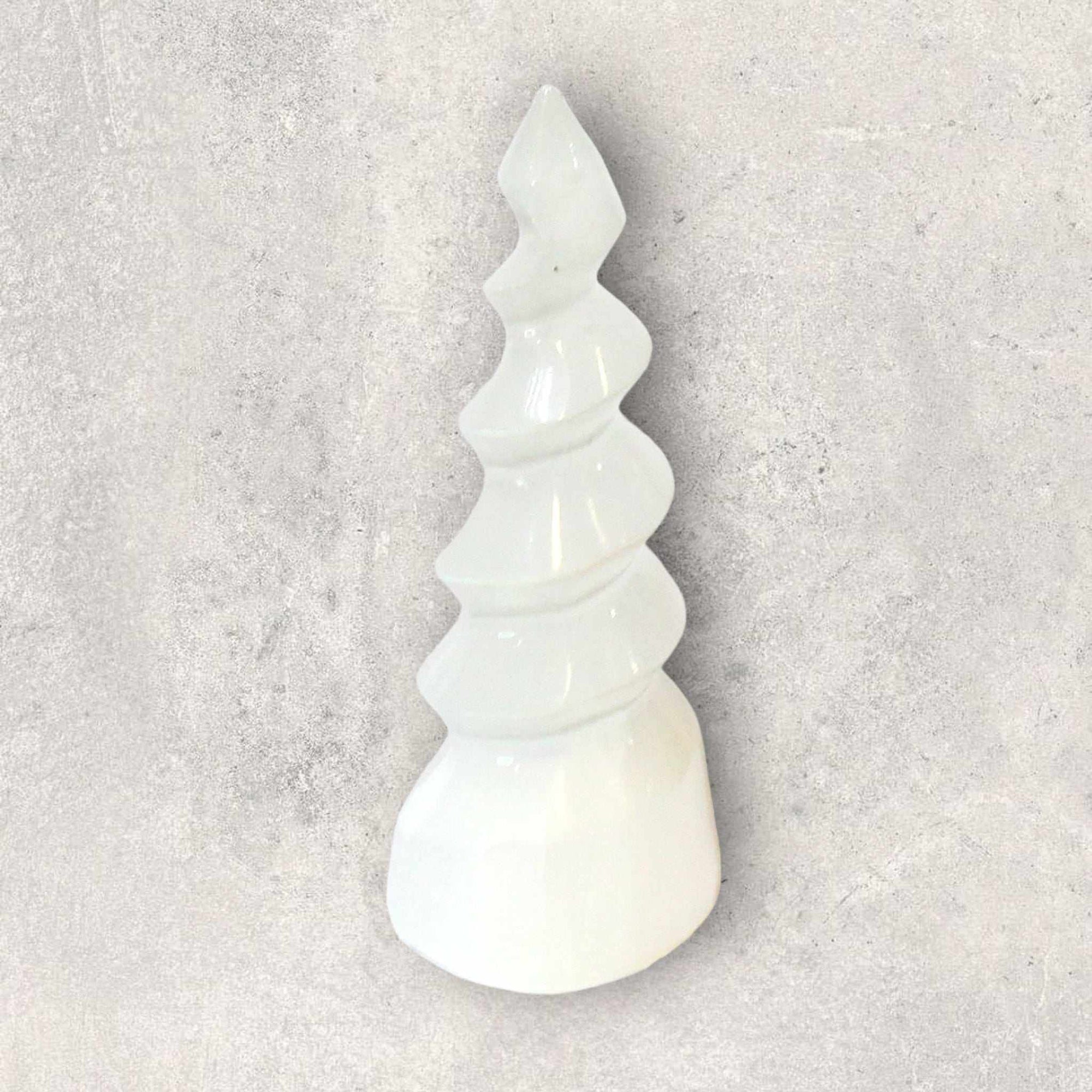 Selenite Unicorn Horn - Sacred Crystals Selenite