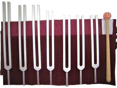 Seven Chakra Tuning Fork Set - Sacred Crystals Instruments