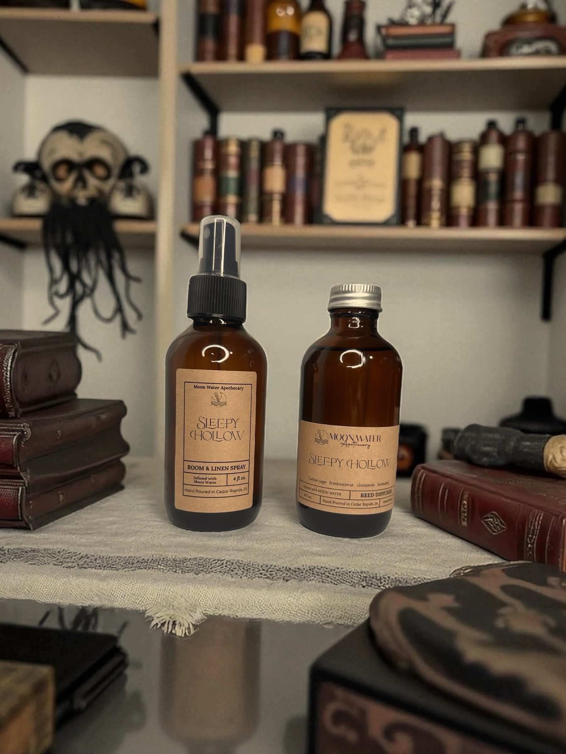Sleepy Hollow - ROOM SPRAY &amp; REED DIFFUSER -- Halloween -- Cinnamon, Lavender, Sage &amp; Frankincense