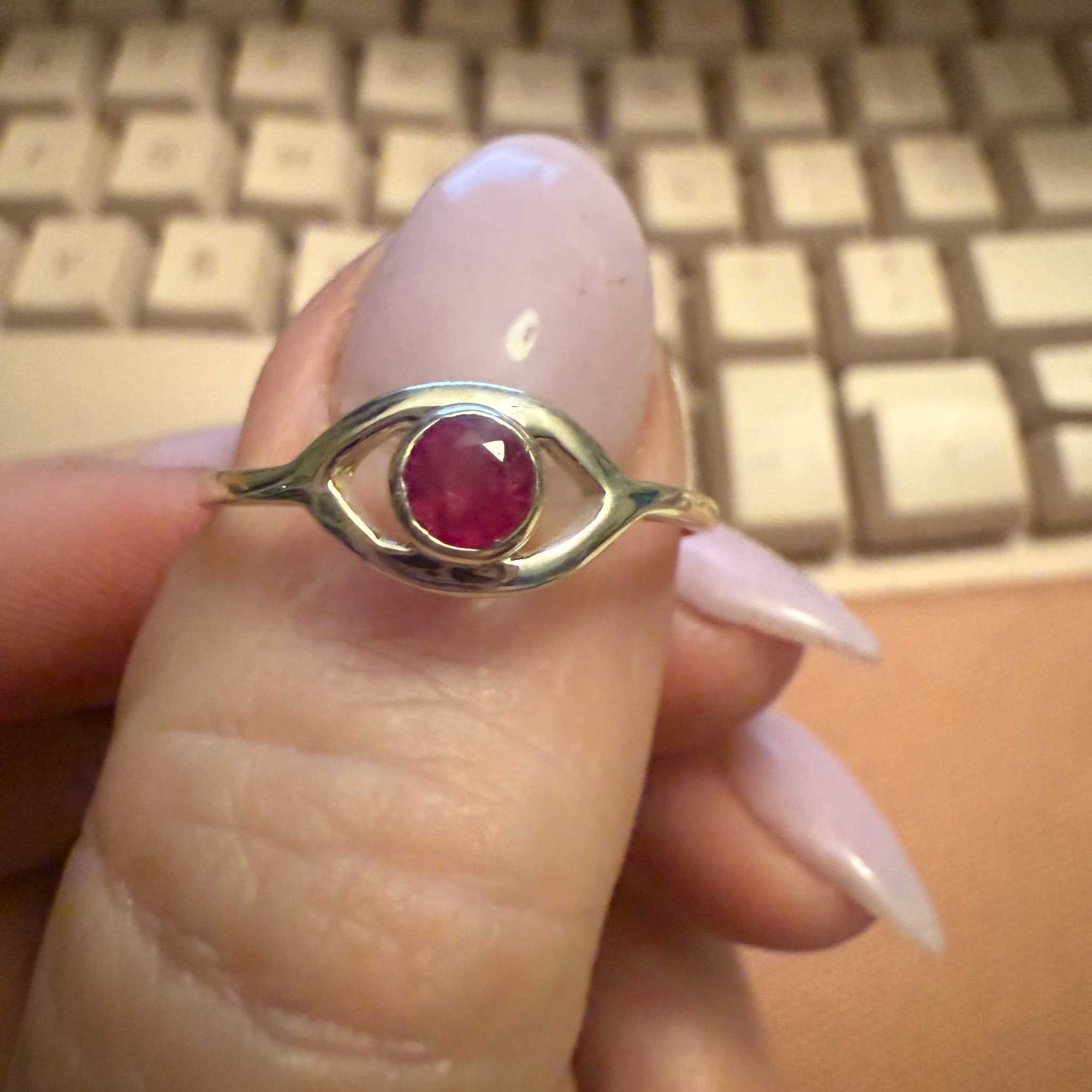 All-Seeing Eye Ruby Ring