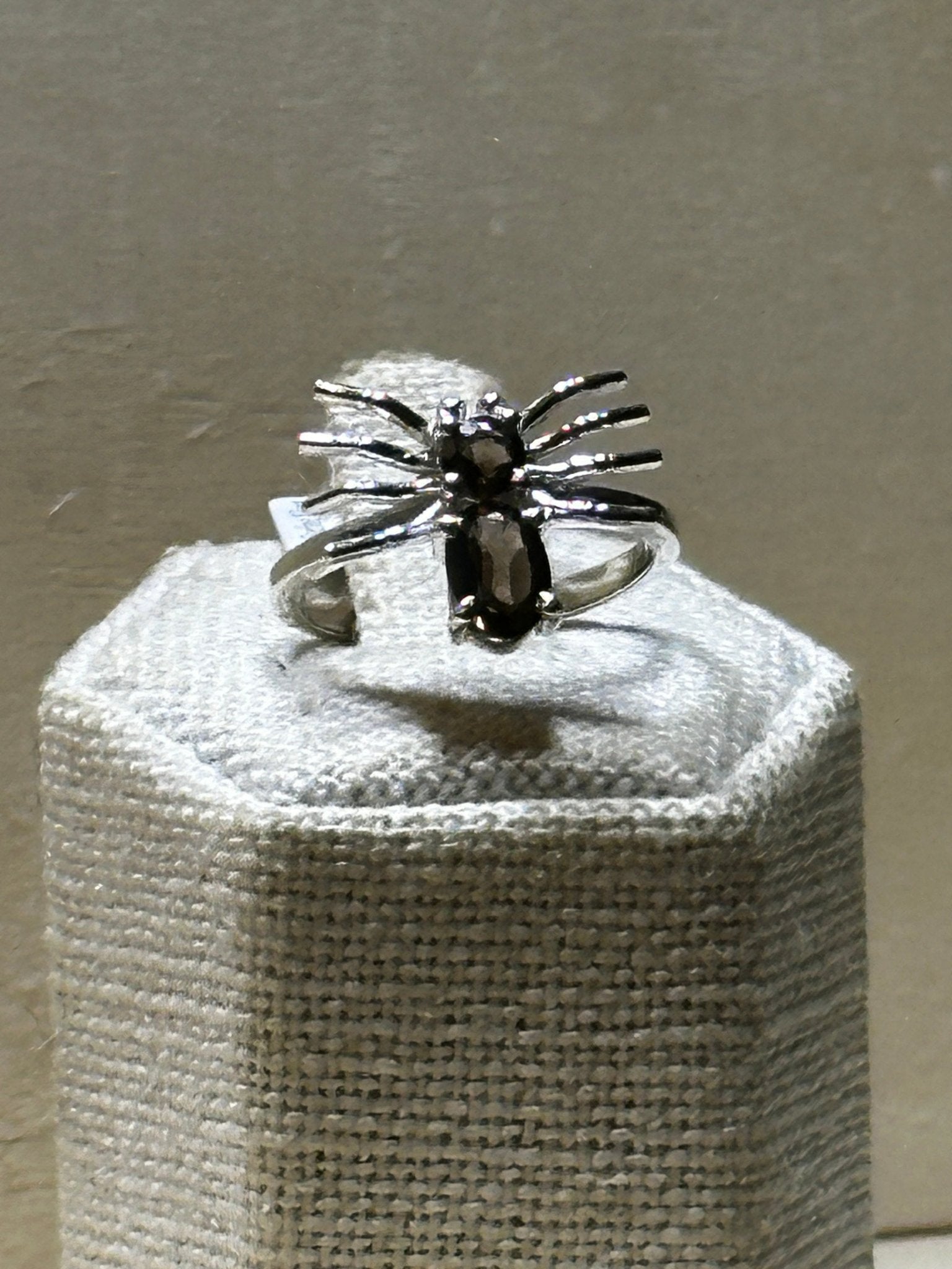 Smoky Quartz Spider Ring Size 7 (03.0026) - Sacred Crystals Rings
