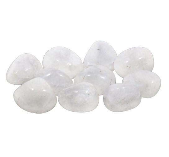 Snow Quartz Tumbled Stone - Sacred Crystals Tumbled Stones