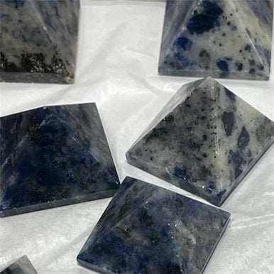 Sodalite Pyramid 1" - Sacred Crystals Pyramid