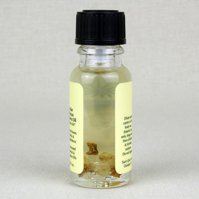 Solar Plexus Chakra Oil — back label