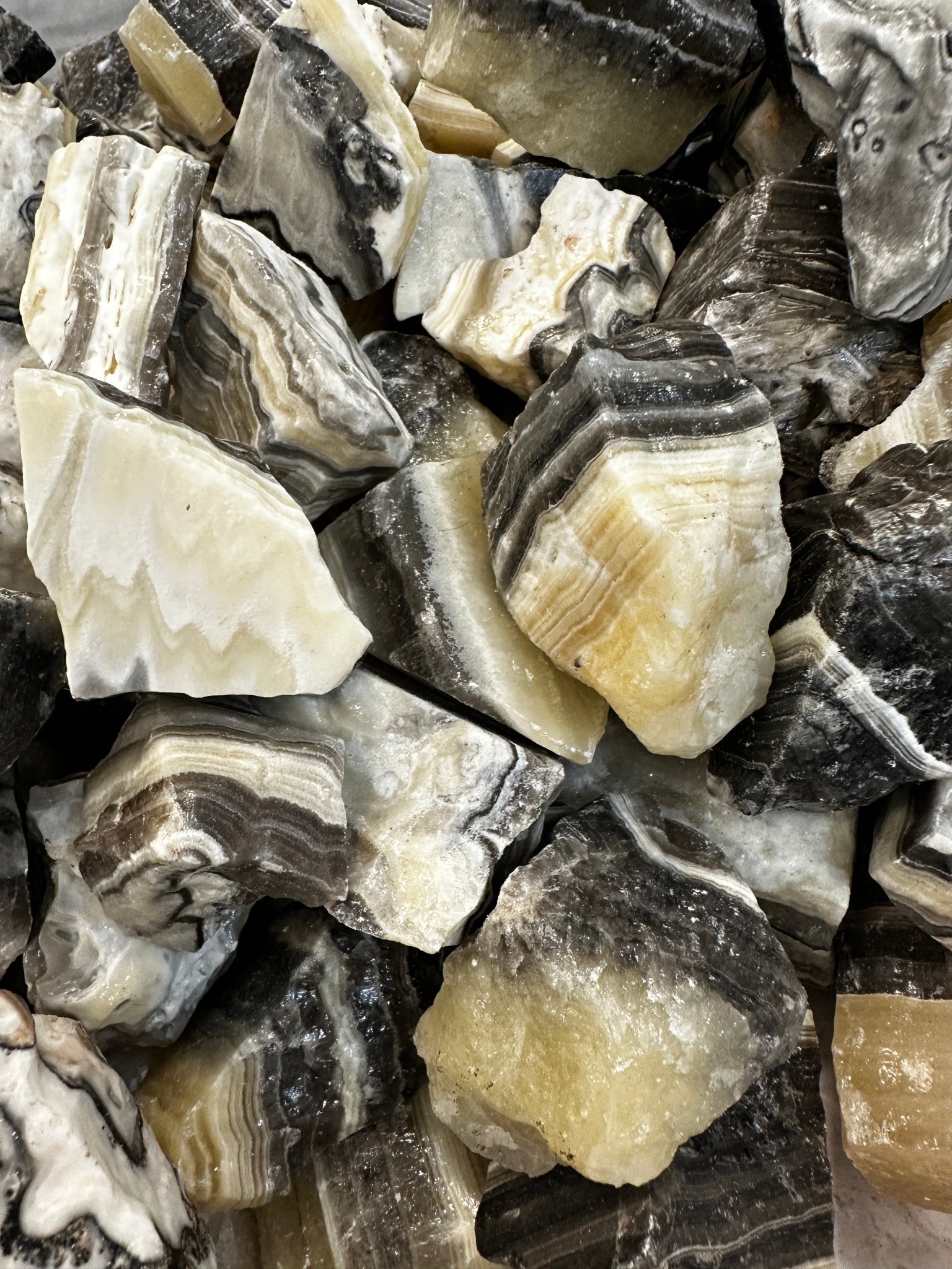 Solar Shamanite Rough Palm Stone - Sacred Crystals Rough Stones