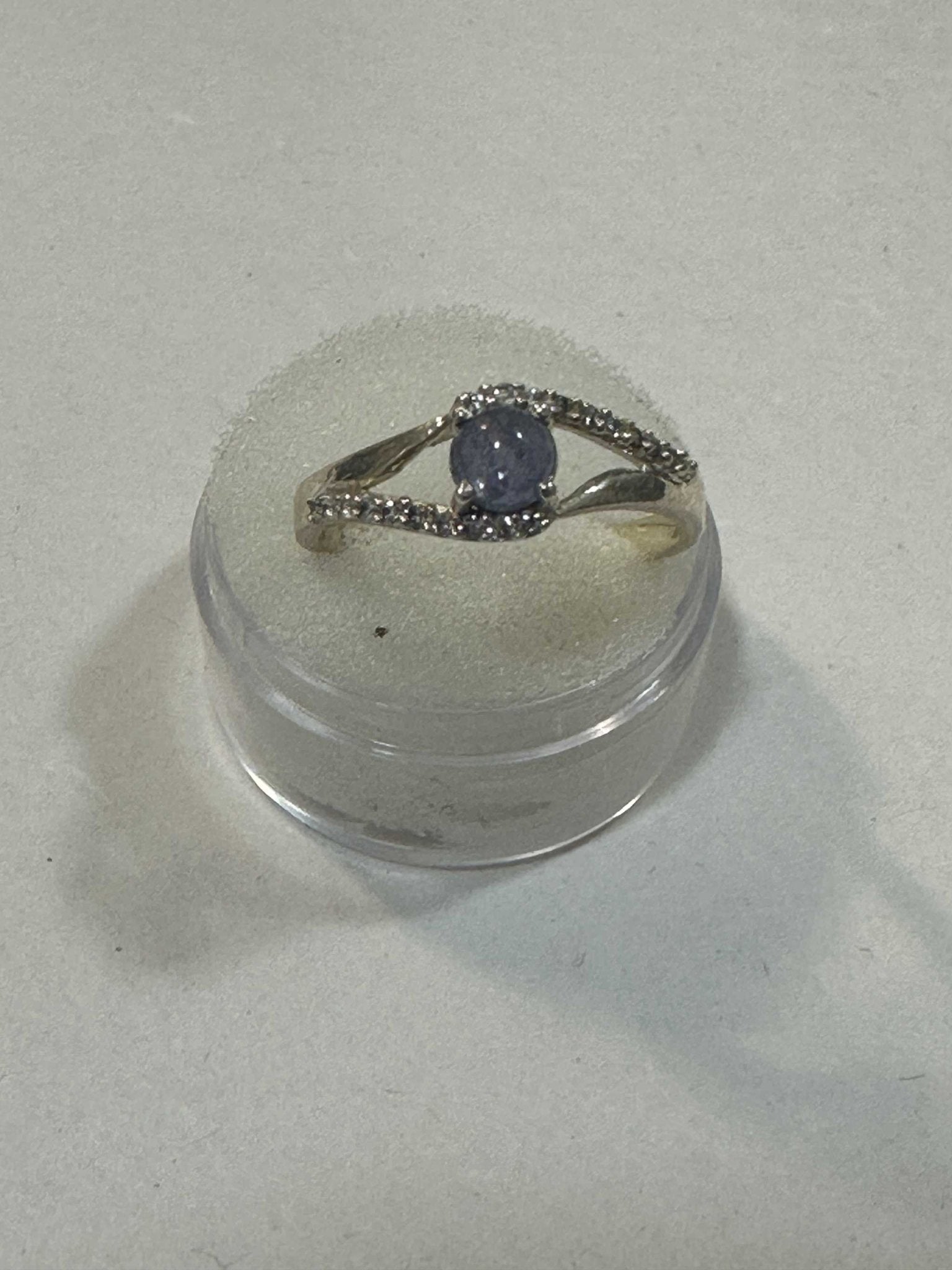 Tanzanite Ring Size 9 "Eye for Love" - Sacred Crystals Rings