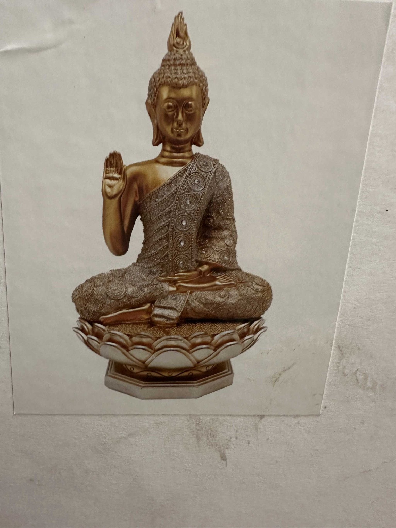 The Abhaya Lotus-Seated Buddha - Sacred Crystals Buddhas