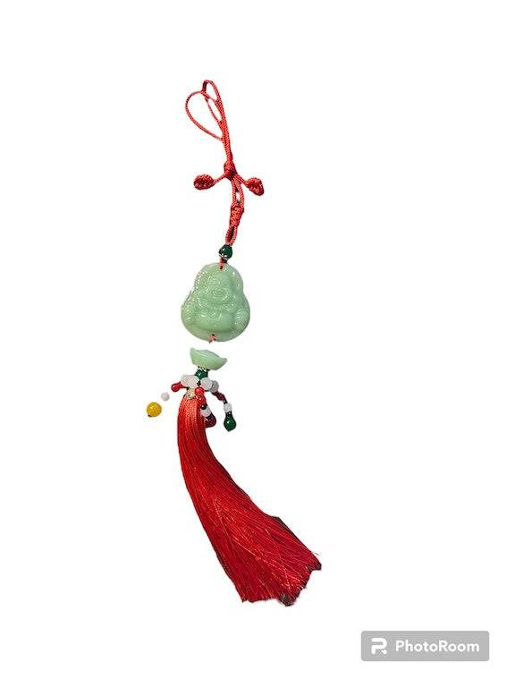 The Jade Buddha Hanging Charm - Sacred Crystals All Decor