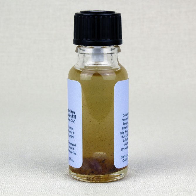 Third Eye Chakra Oil — back label