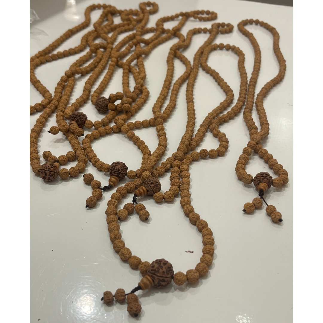 Tibetan Rudraksha Mala - Sacred Crystals Mala Beads