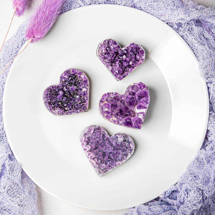 Uruguayan Amethyst Heart Cluster - AAA Premium Quality