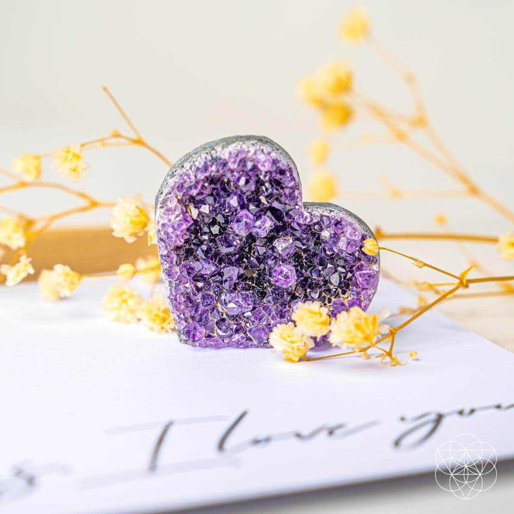 Uruguayan Amethyst Heart Cluster - AAA Premium Quality