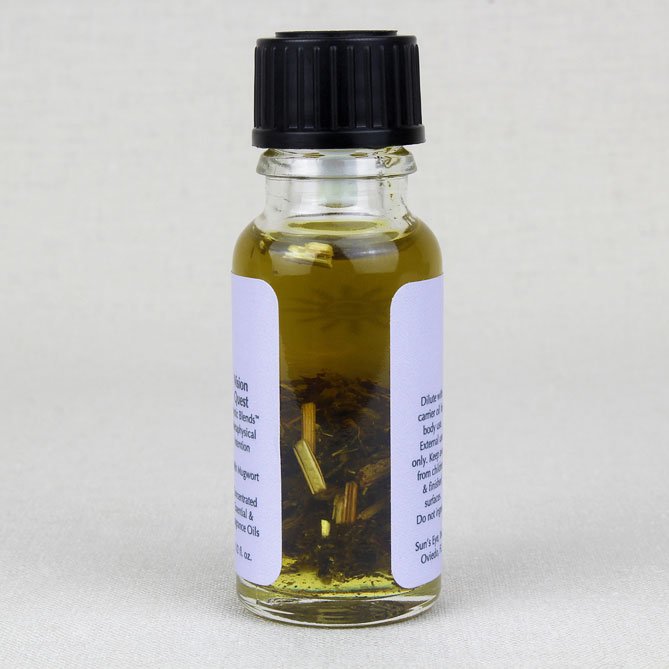 Vision Quest Oil — back label