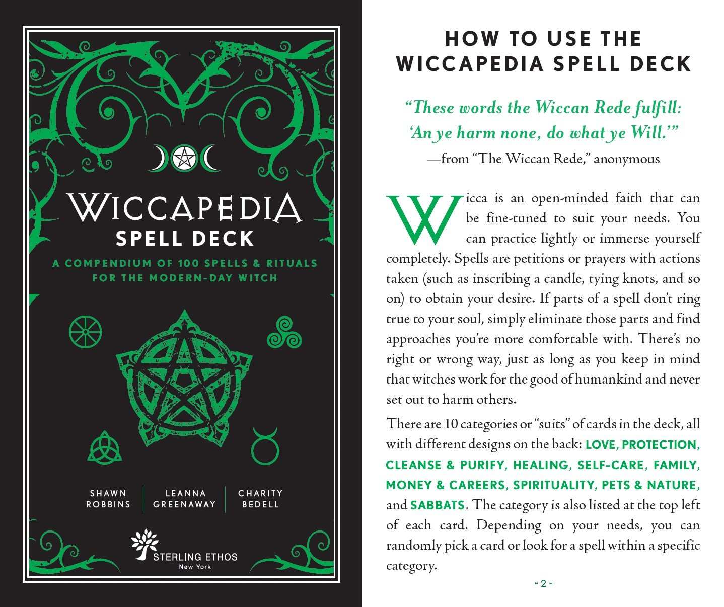 Wiccapedia Spell Deck by Leanna GreenawaySacred Book StoreWiccapedia Spell Deck