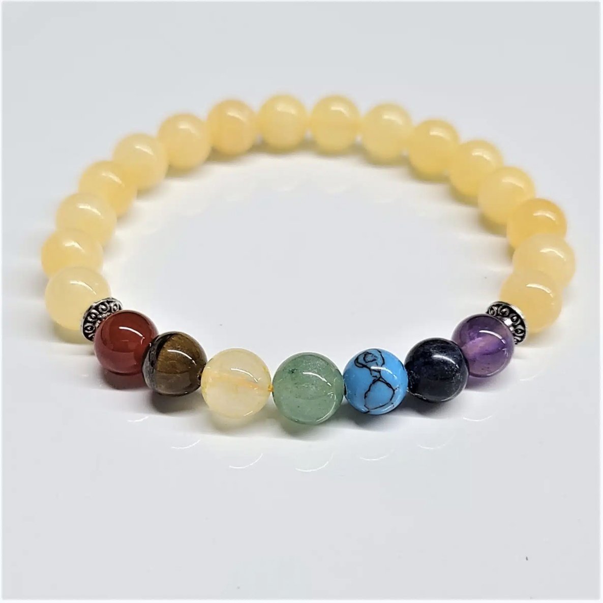 Yellow Jade Chakra Bracelet - Sacred Crystals Bracelets