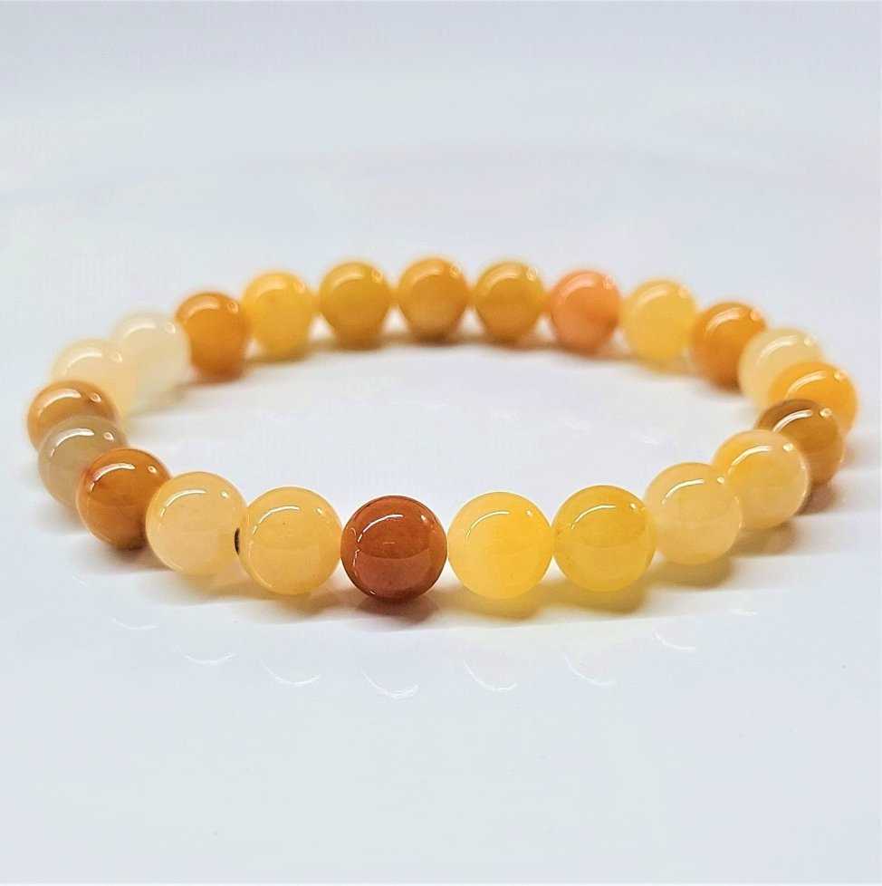 Yellow Jade Stackable Bracelet - Sacred Crystals Bracelets