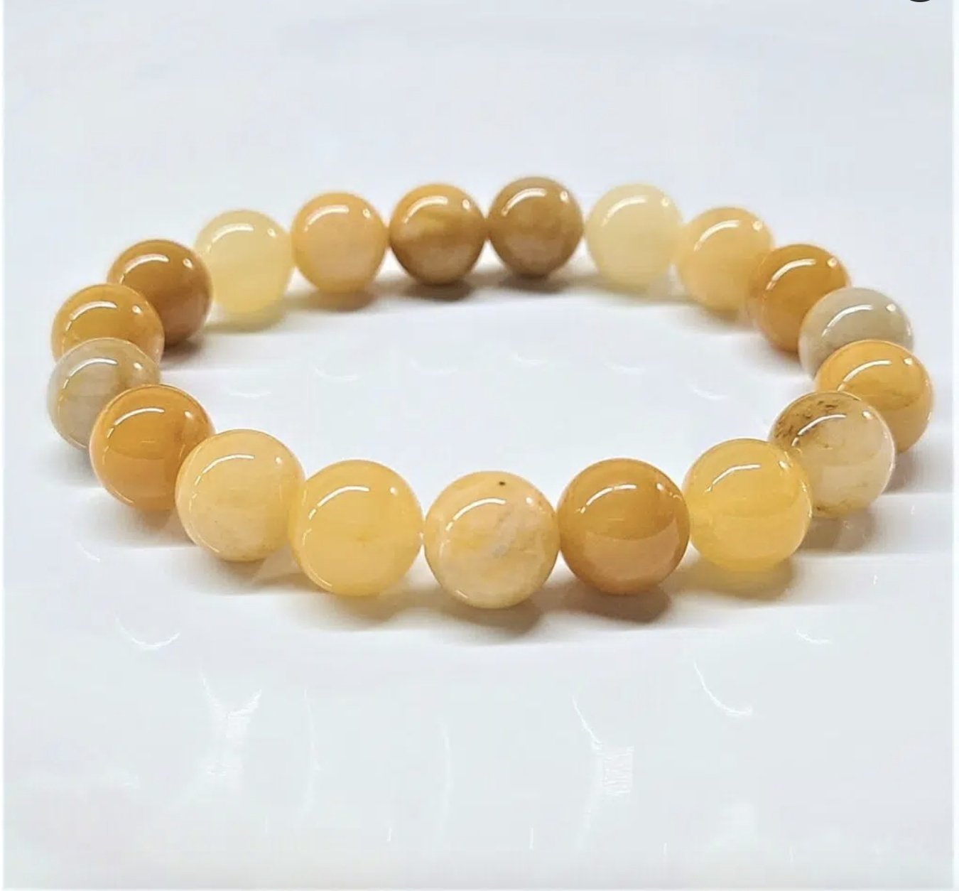 Yellow Jade Stackable Bracelet - Sacred Crystals Bracelets