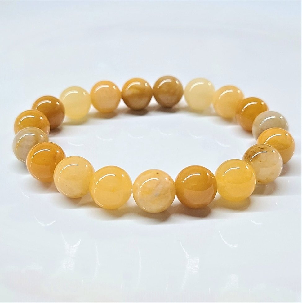 Yellow Jade Stackable Bracelet - Sacred Crystals Bracelets