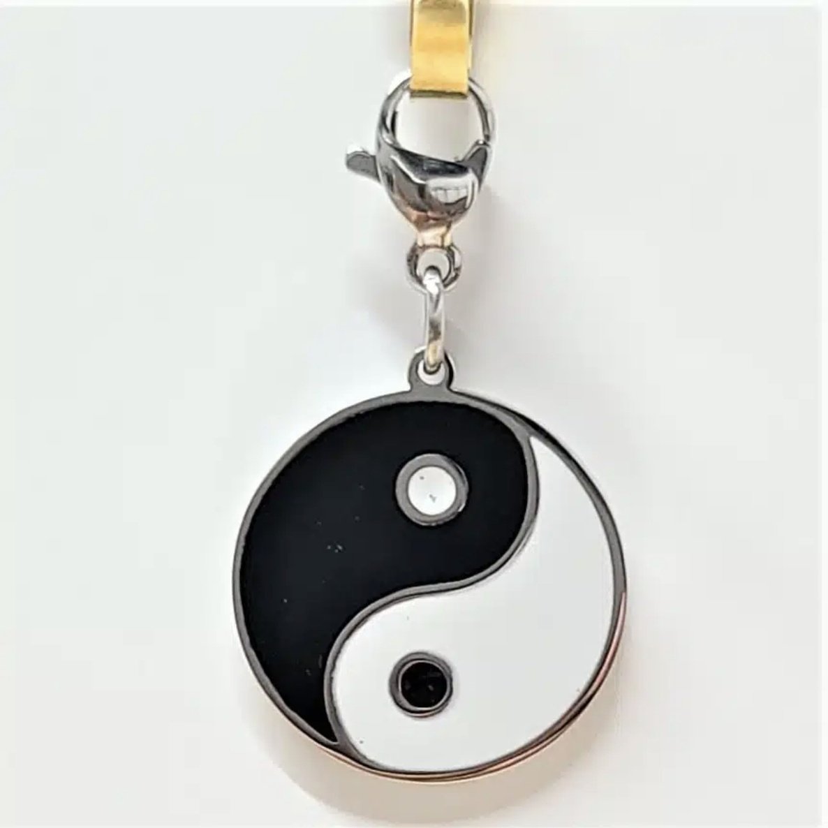 Yin Yang Charm Stainless - Sacred Crystals Shop All