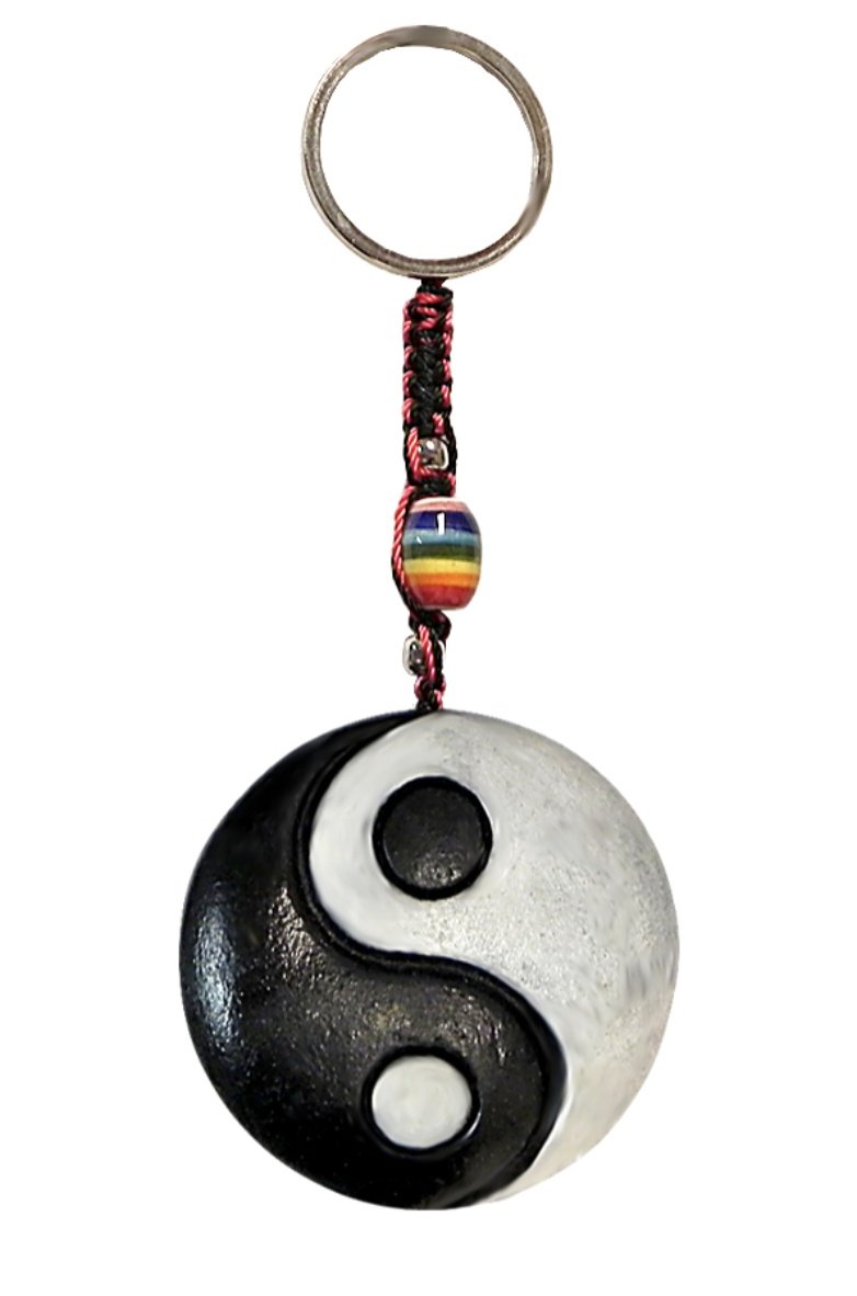 Yin Yang Key Chain Hand Crafted - Sacred Crystals Keychains