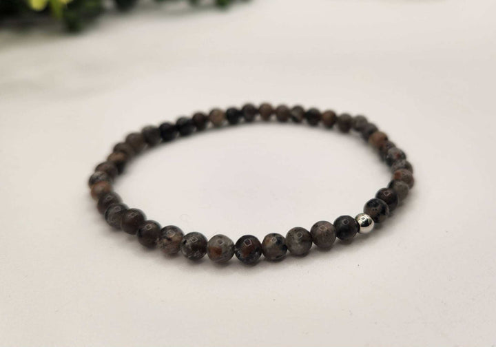 Yooperlite Round Bead Bracelet for Illumination &amp; Awakening