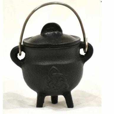 Celtic Trinity Knot Cast Iron Cauldron w/lidHealer's ToolboxCeltic Trinity Knot Cast Iron Cauldron